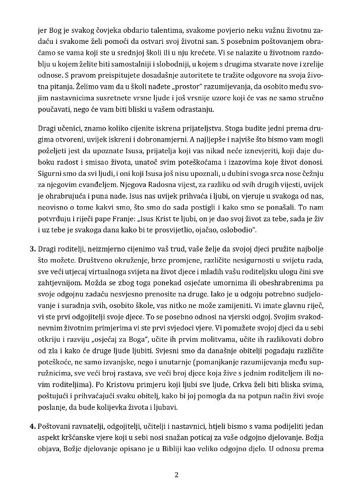 Poruka prigodom nove skolske godine - 2021 page-0002-opt