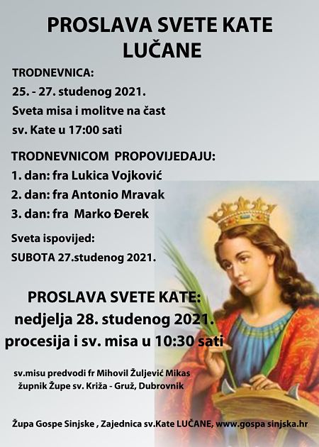 Sv. Kata lucane 2021